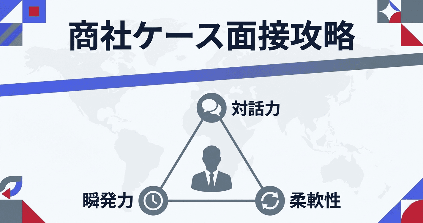 商社のケース面接対策完全ガイド|例題・過去問・通過のコツを解説